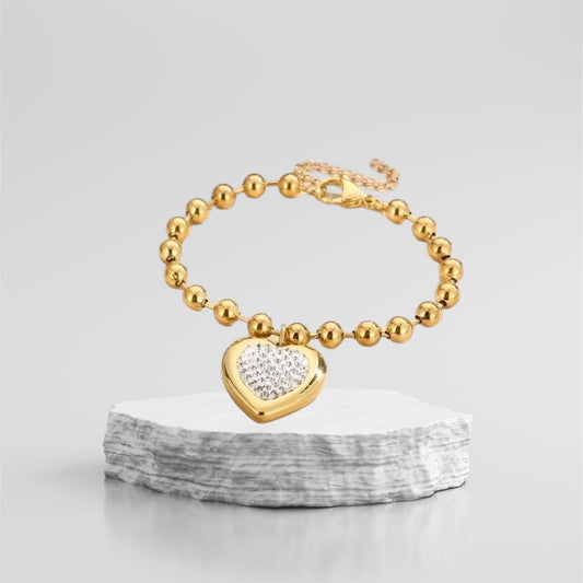 GOLD HEART BRACELET